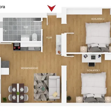 Bohnapartments Flora Mit Balkon - Wlan - Nahe Petersberg - Domplatz Apartment *